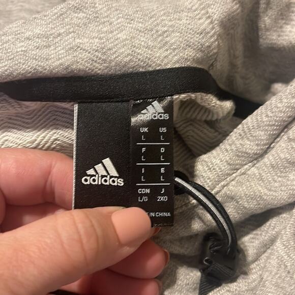 Adidas NHL Nashville Predators Grey Zip Up Hooded Jacket Men's Size Large - Picture 5 of 7